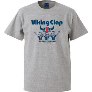 Viking clap 半袖TEE (ヘザーグレー)